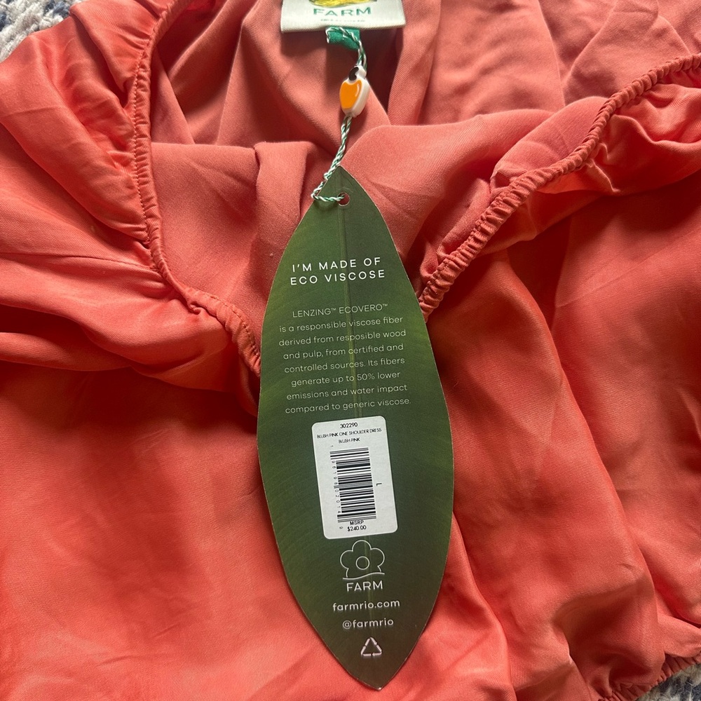 NWT FARM Rio One-Shoulder Dress - Picture 7 of 15